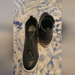 Black Women's Wedge Sneakers